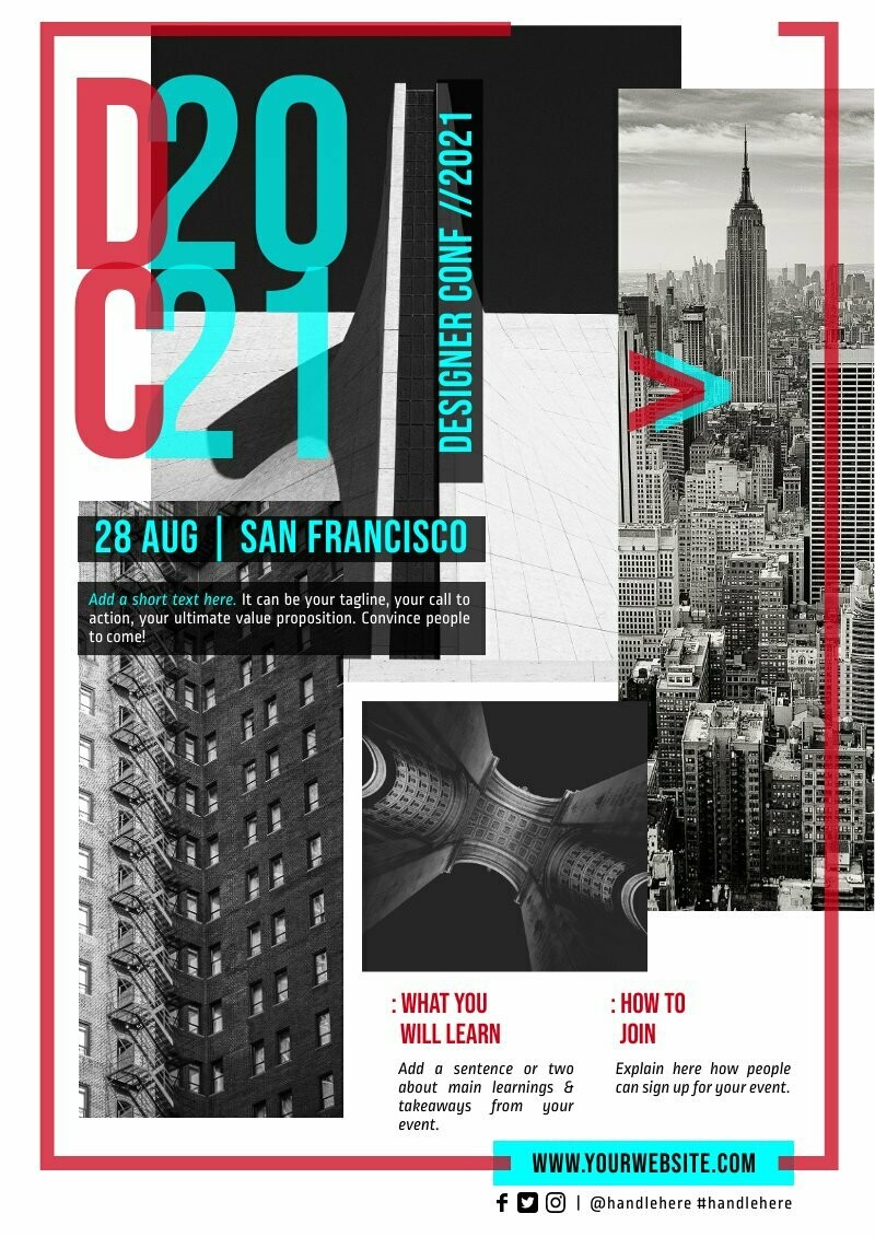 Design Conference Posters Template