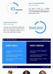 Sales Quarterly Report Infographics Template