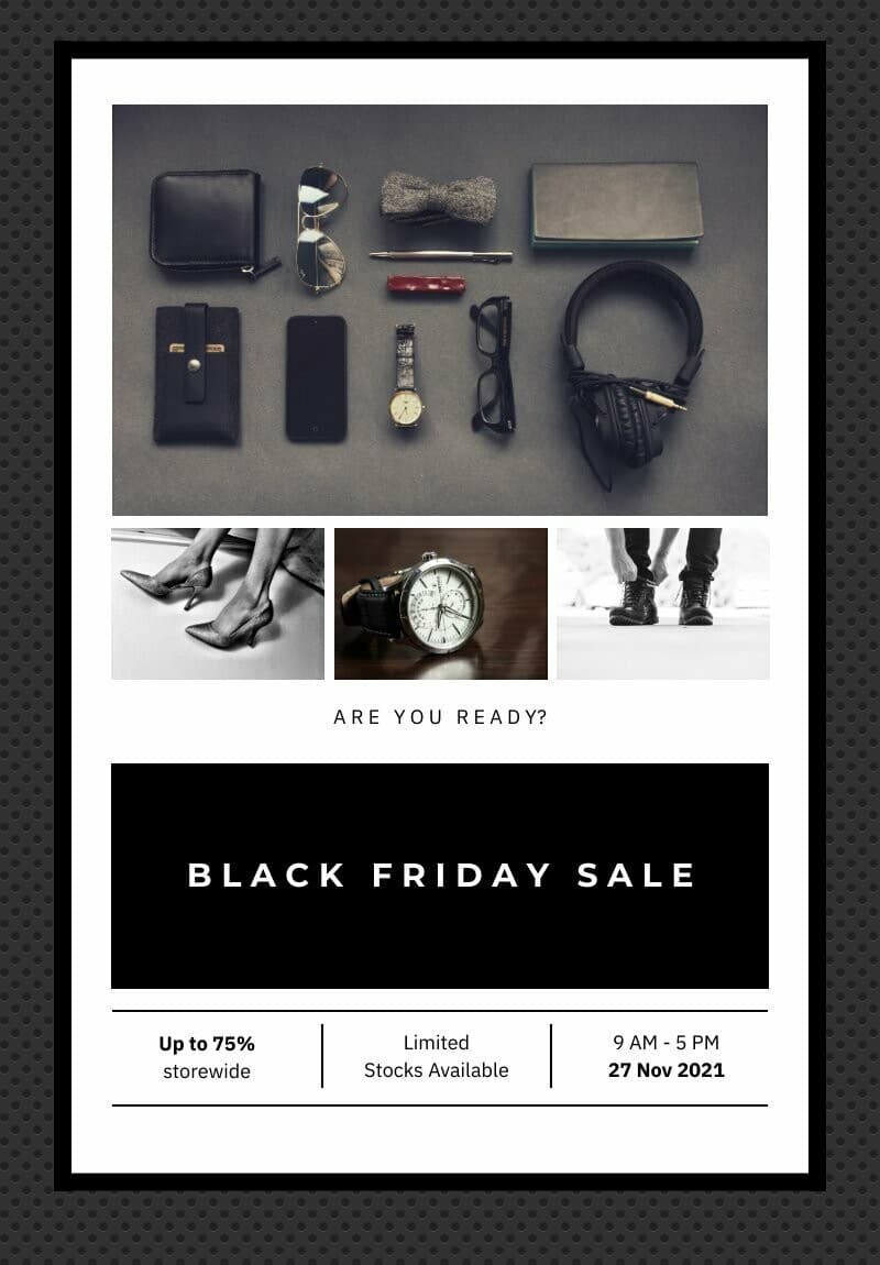 Black Friday Sale Event Poster Template