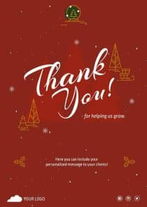 Holiday Thank You Flyer Template
