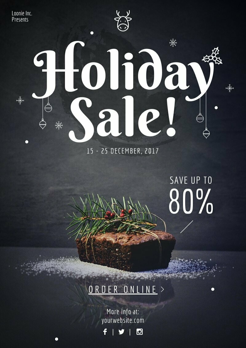Holiday Sale Flyer Template
