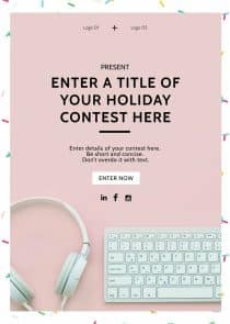Holiday Contest Flyer Template