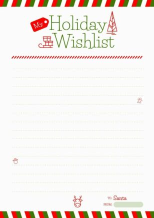 Holiday Wish List Flyer Template