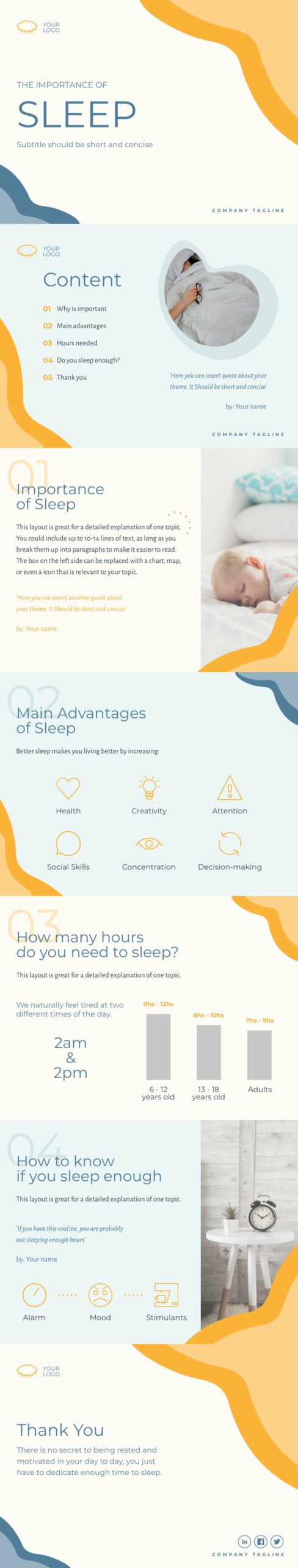 Importance of Sleep Presentation Template