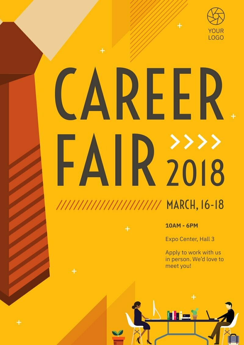 Career Fair Flyer | Free flyer template - Piktochart