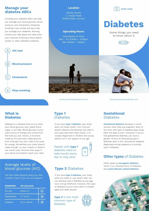 Diabetes Trifold Brochure