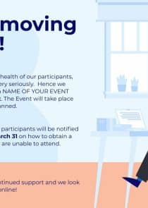 Live Event Announcement LinkedIn Post Social Media Template