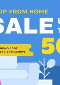 Shop From Home Sale Twitter Post Social Media Template
