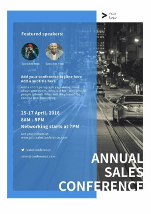 Sales Confrence Posters Template
