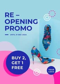 Reopening Promo Instagram Story Template