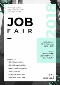 Job Fair Posters Template