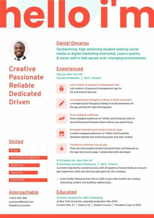 Creative CV Poster Template