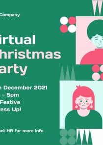 Virtual Christmas Party Instagram Post Template