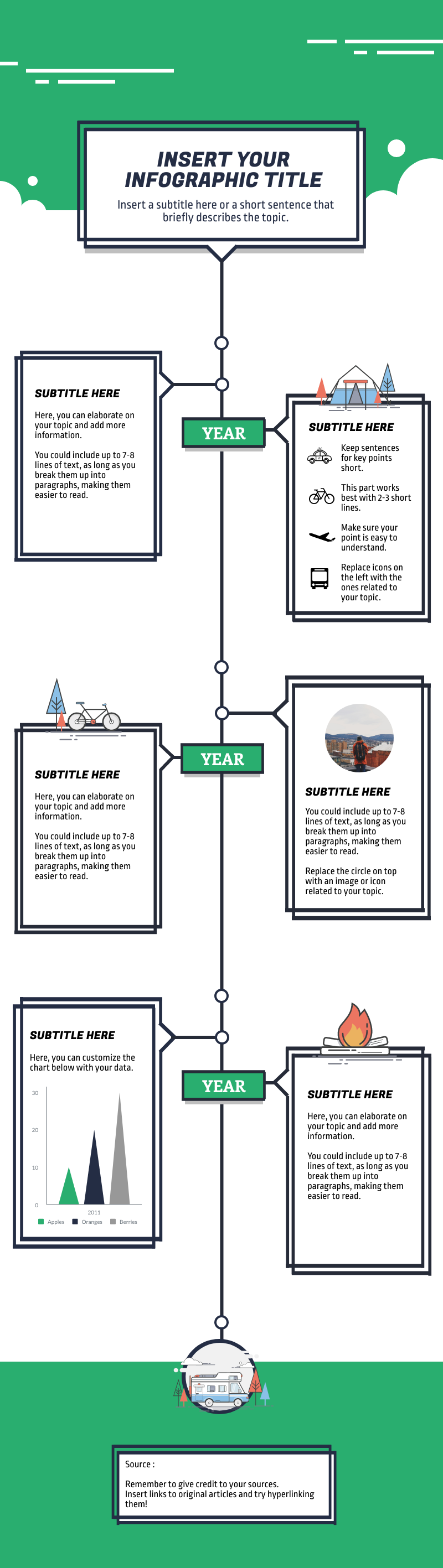 a timeline infographic template