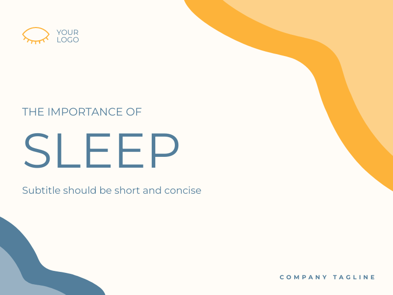template about the importance of sleep