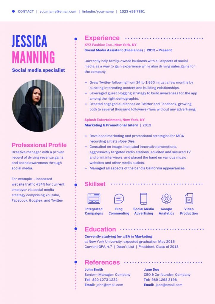 resume template