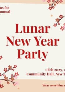 Lunar New Year Party Instagram Post