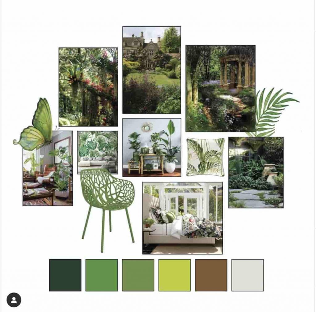 mood board example with real life photos