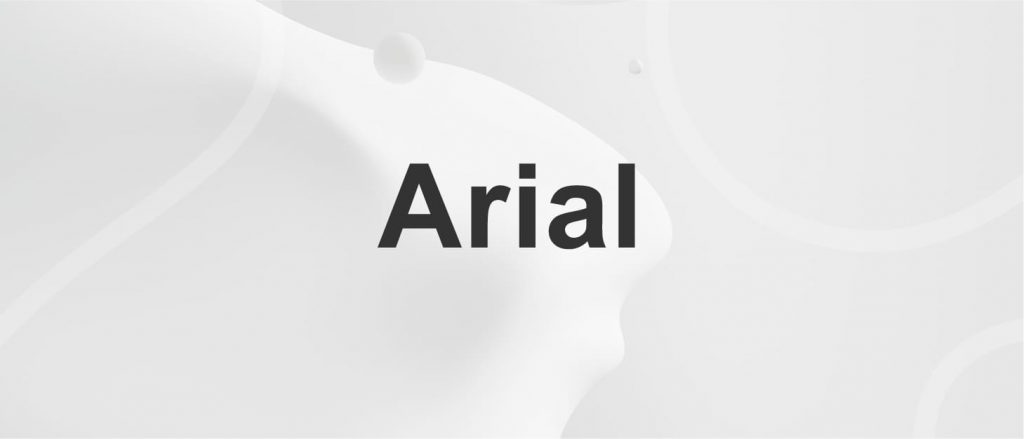arial - the right font for adding subtitles and for subtitle text, neutral font