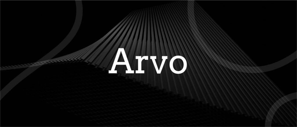 Arvo - different fonts for video content and closed captions 