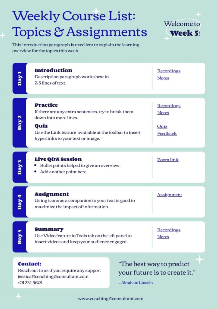 infographic syllabus template