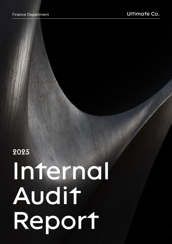 internal audit report template cover page
