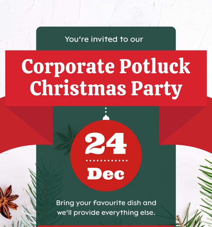 corporate party poster