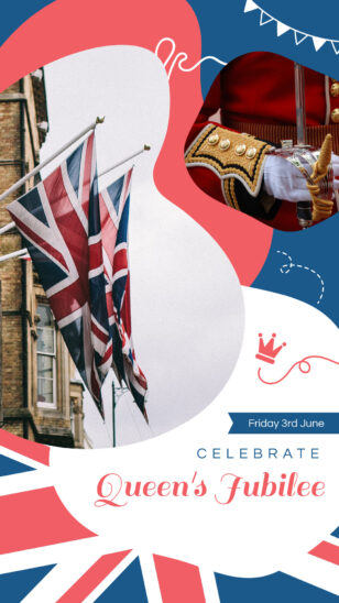 Queen's Jubilee Celebration Instagram Story