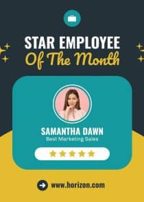 Star Employee of the Month Instagram Post