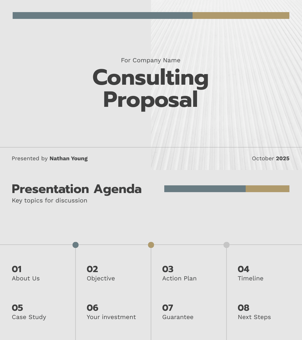 preview of consulting proposal template (for widescreen)