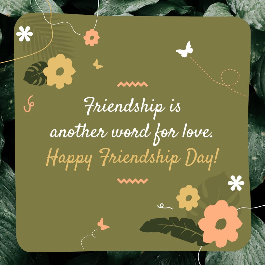 Friendship Day Wishes Instagram post template