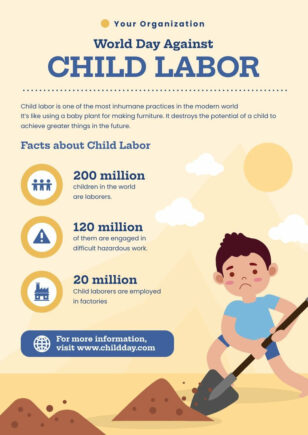 World's Day Against Child Labor Poster