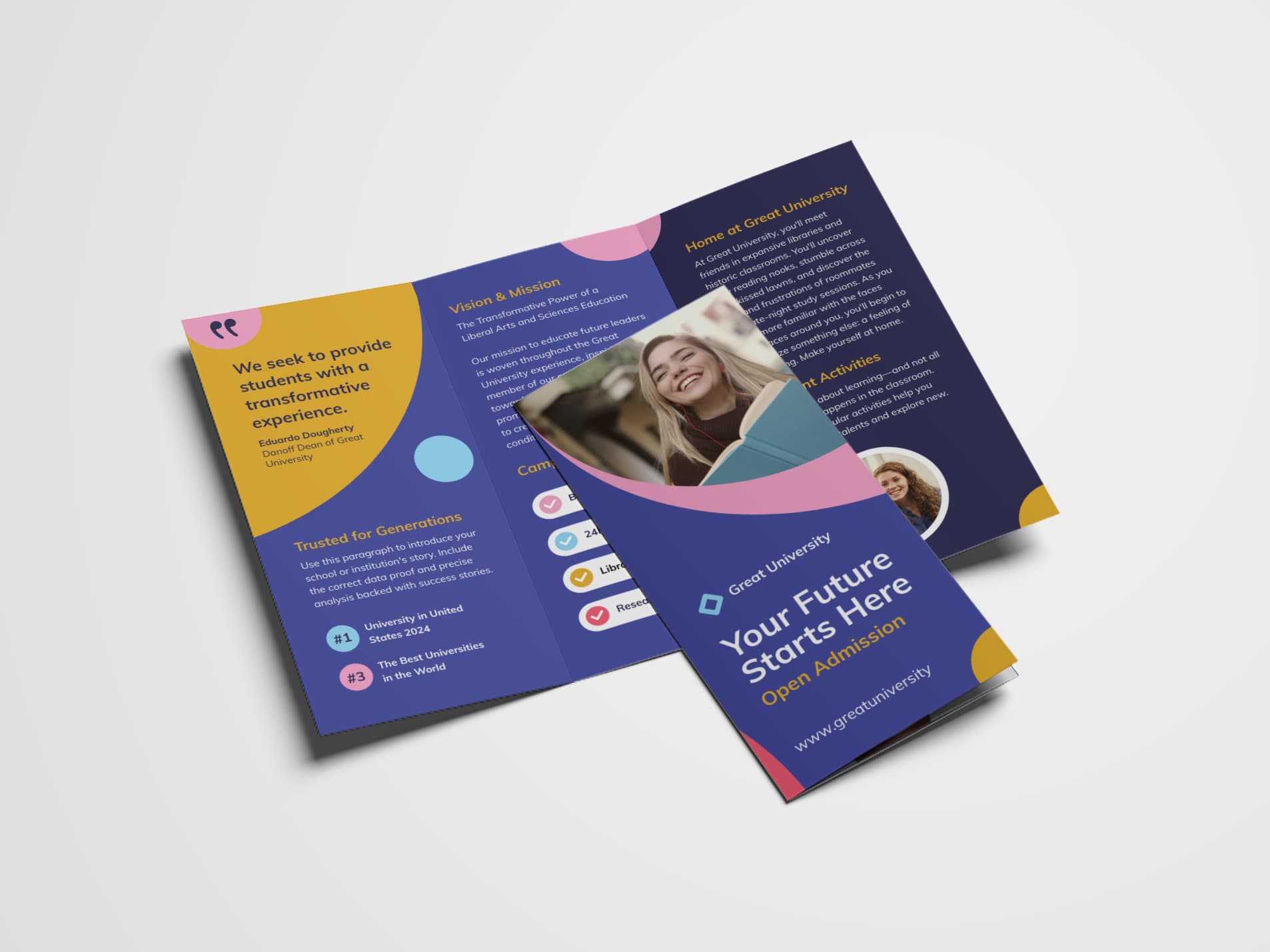 trifold brochure template.