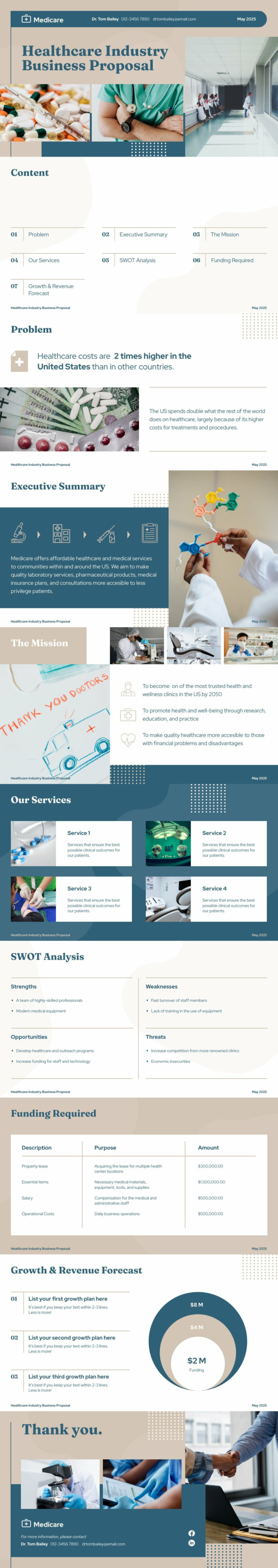 Healthcare Industry Business Proposal Widescreen