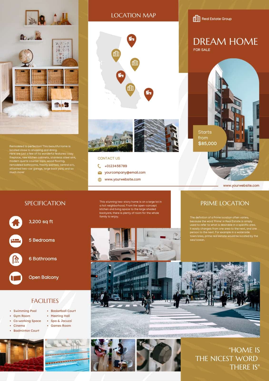 real estate brochure template