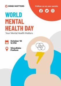 World Mental Health Day Creative Poster