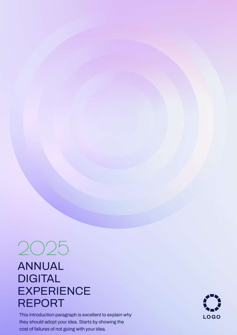 annual report template cover