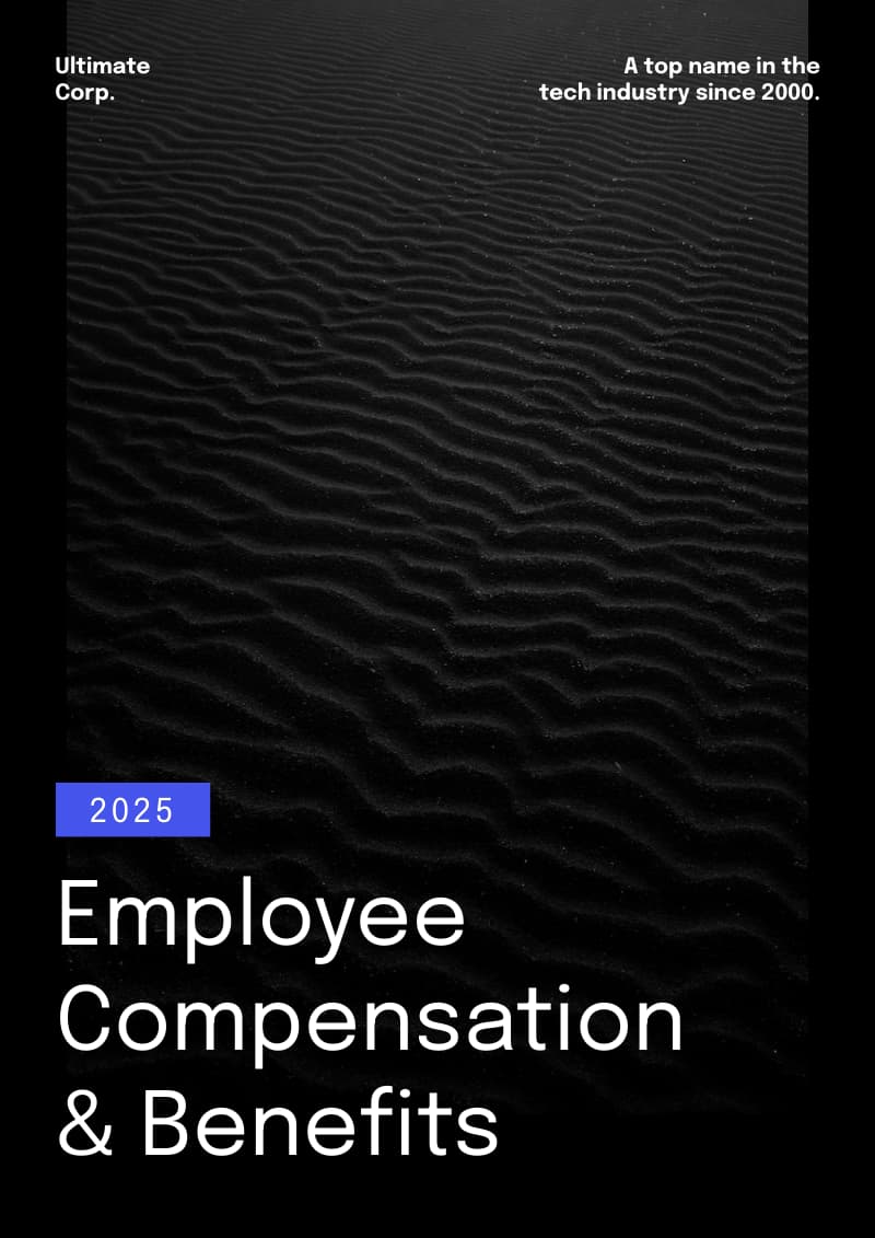 employee compensation formal report template cover