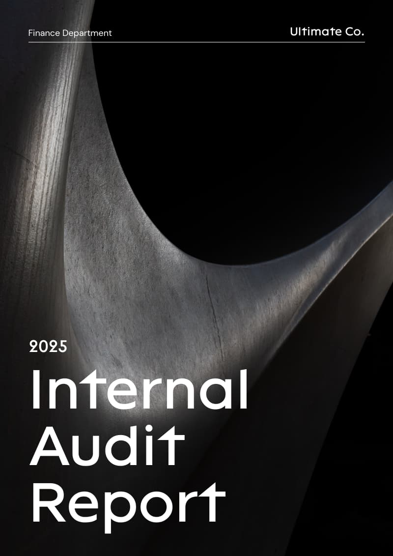 internal audit report template cover