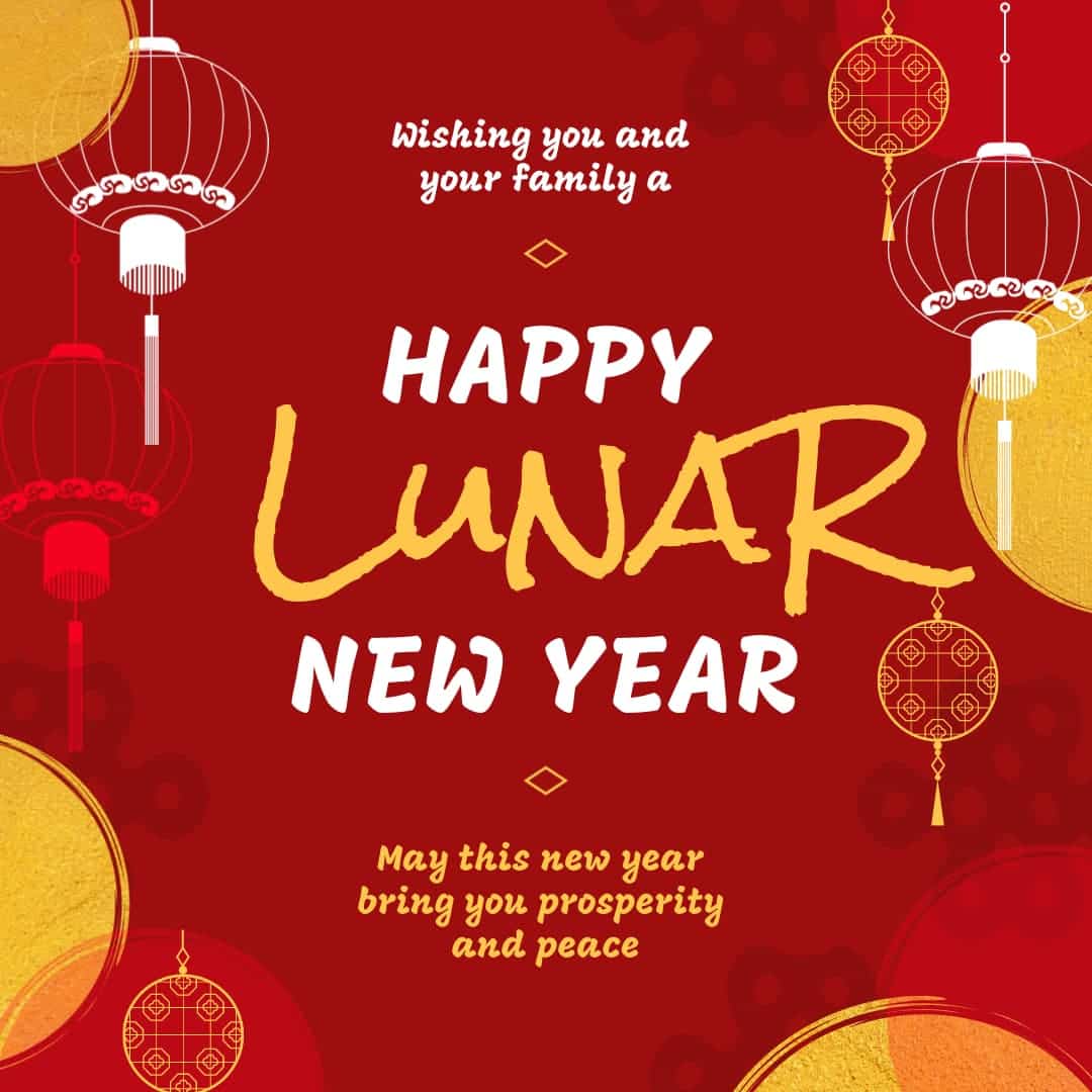 cartão de ano novo lunar