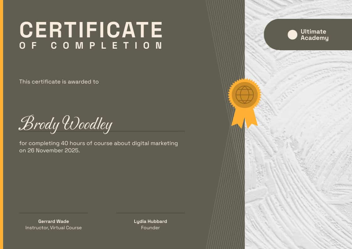 certificate of completion newsletter template