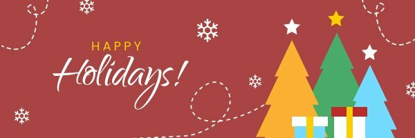 Happy Holidays Email Banner | Free Banner Template - Piktochart