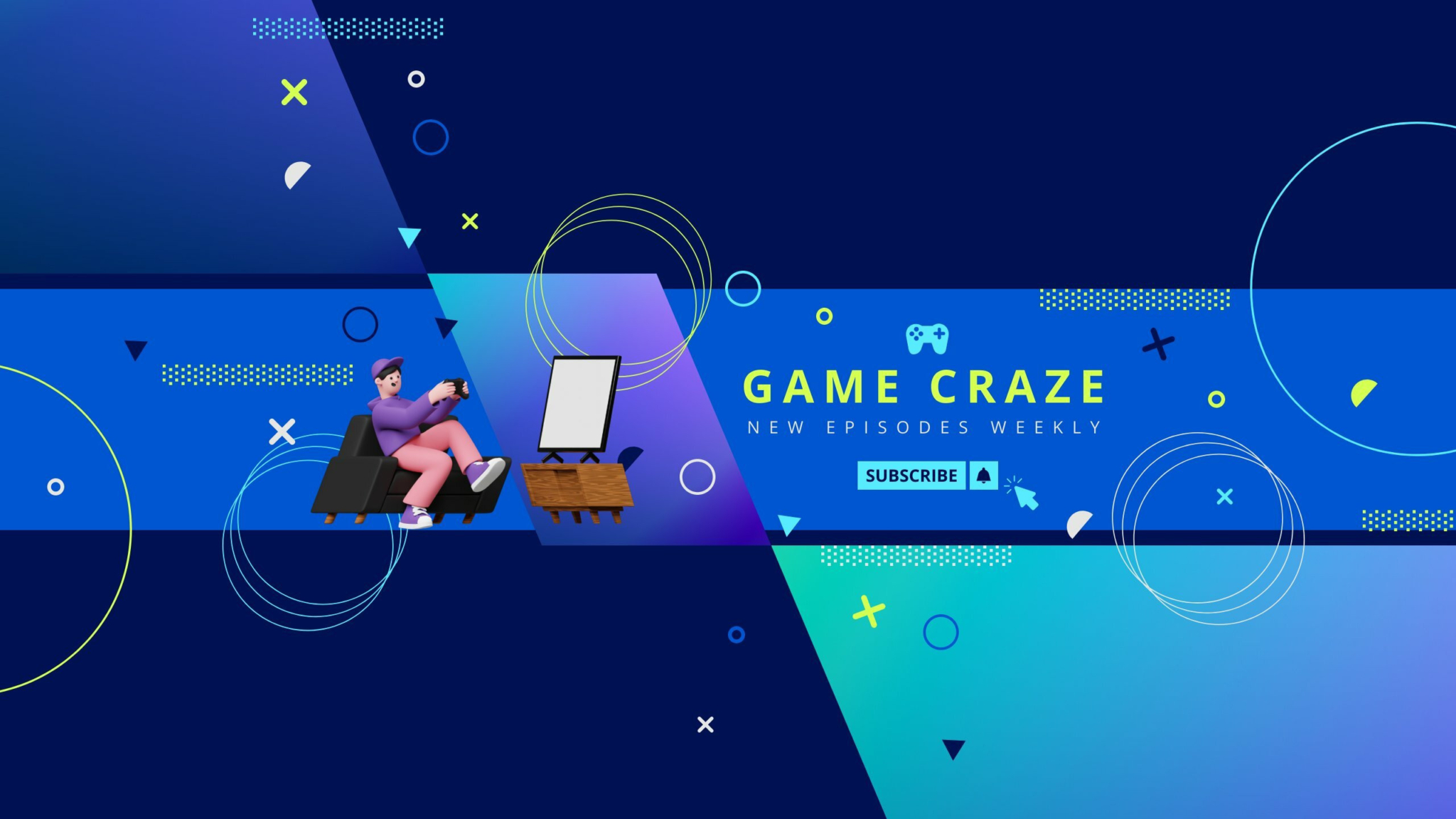 Gaming  Banner  Free Banner Template - Piktochart