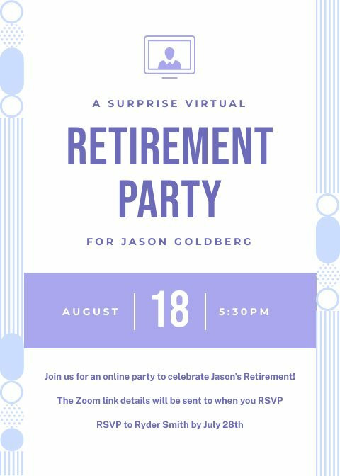 Simple Virtual Retirement Party