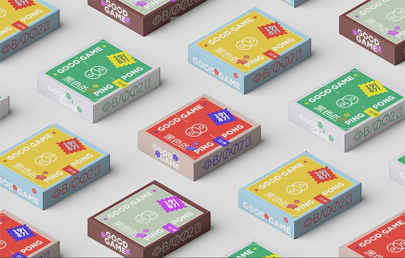 packaging design with retro cartoon stickers expected in 2023 graphic design trends