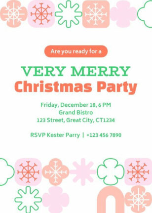 Work Christmas Party Invitation