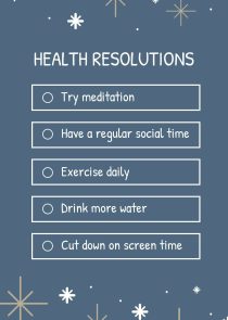Health Resolutions Instagram Story