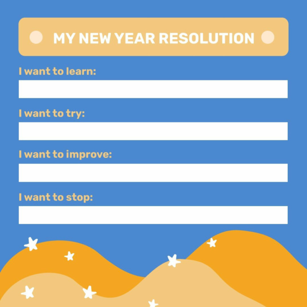 My New Year Resolutions Instagram Post