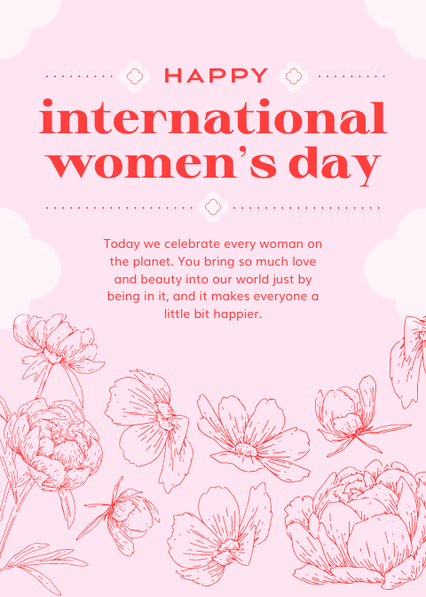 happy international women’s day card