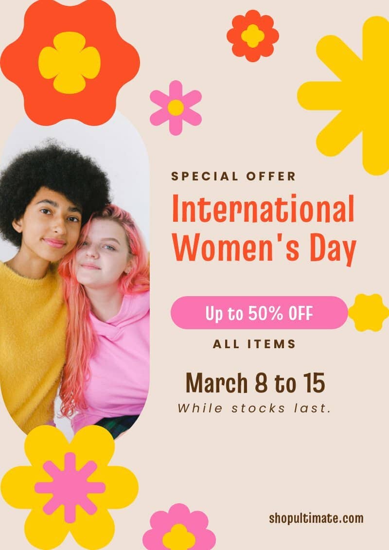 international women’s day sale